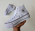 ZAPATILLAS CONVERSE BOTIN PLATAFORMA TELA BLANCA