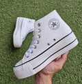 ZAPATILLAS CONVERSE BOTIN PLATAFORMA CUERO BLANCO