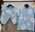 CONJUNTO CORTO DENIM TEARS AZUL CIELO